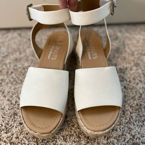 White Espadrilles size 7